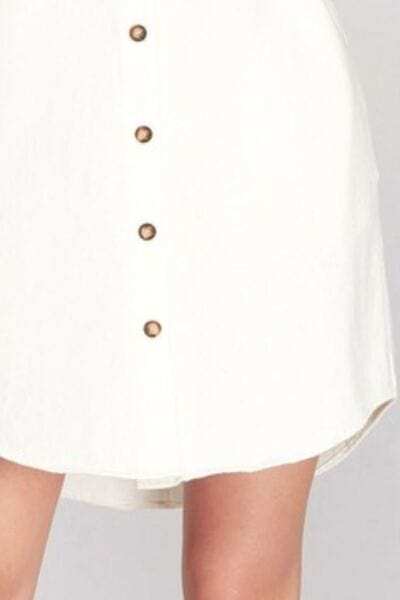 She + Sky Full Size Folded Cuff Button Down Washed Twill Shirt Dress Plus Size - Trendsi - Flyclothing LLC