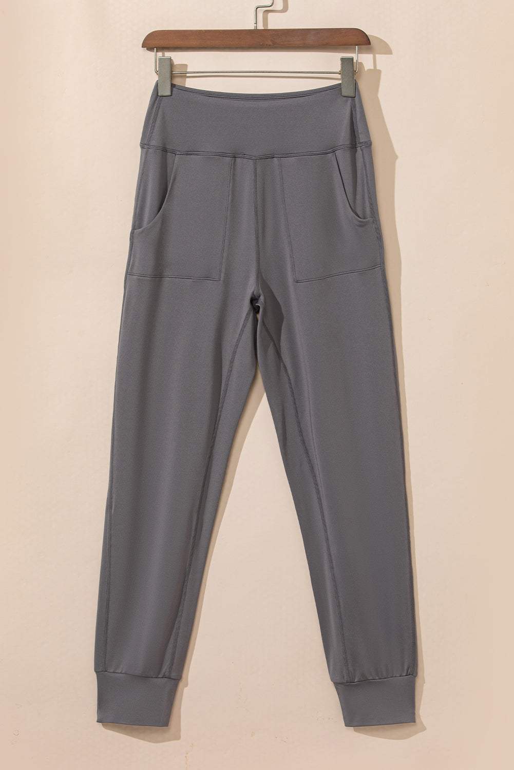 High Waist Joggers with Pockets - Trendsi - Flyclothing LLC