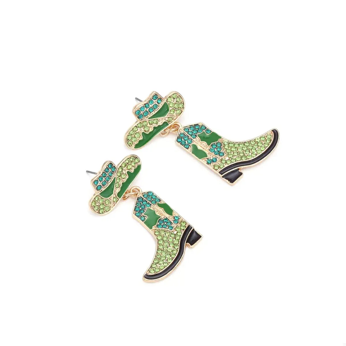 Cowboy Hat and Boot Dangle Earrings - Trendsi - Flyclothing LLC