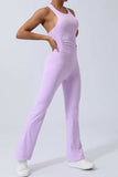 Crisscross Wide Strap Sleeveless Jumpsuit - Trendsi - Flyclothing LLC