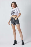 RISEN Full Size High Rise Distressed Denim Shorts - Trendsi - Flyclothing LLC