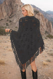 Tassel Hem Knit Cover Up - Trendsi