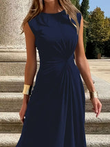 Twisted Round Neck Sleeveless Maxi Dress - Trendsi - Flyclothing LLC