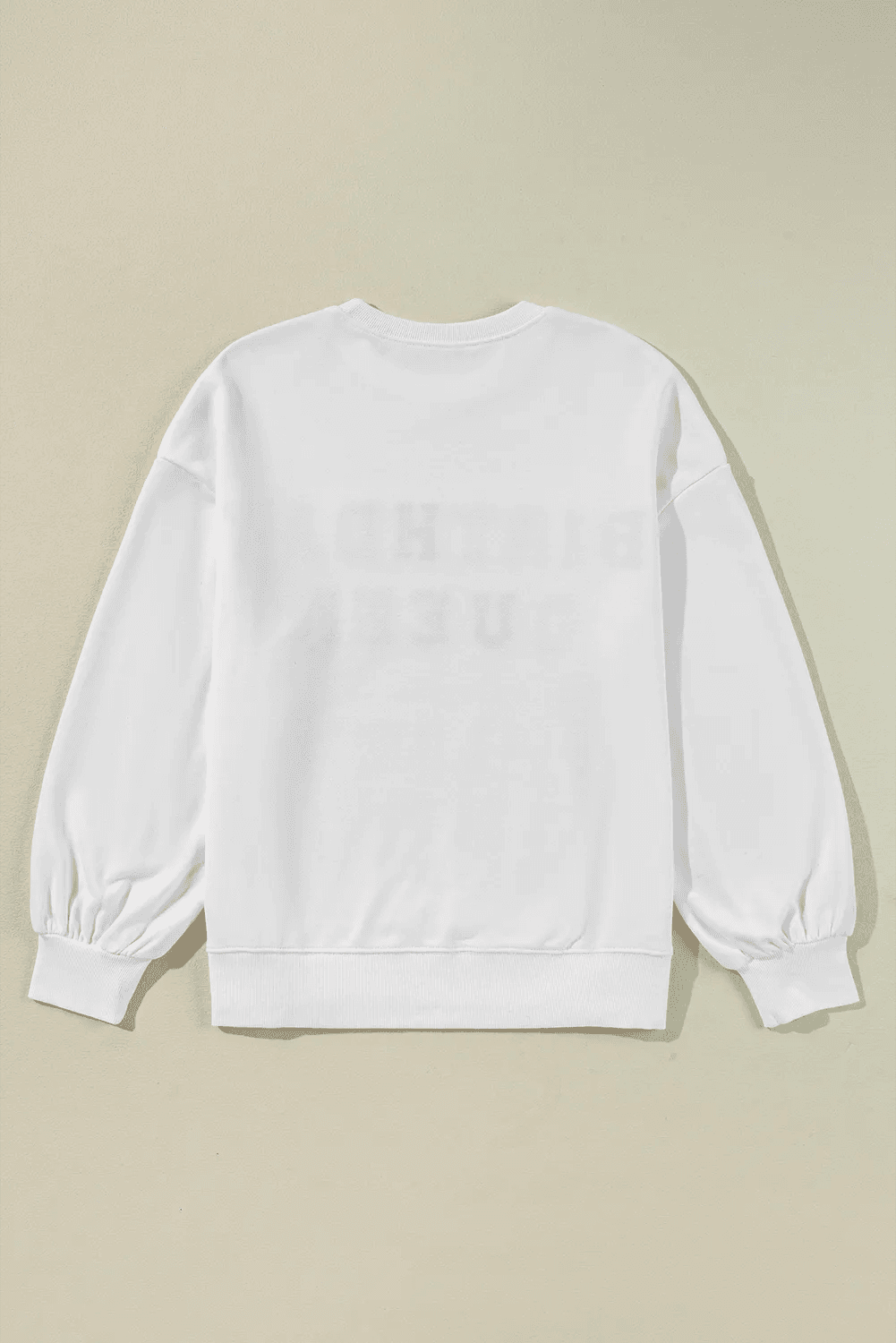 BIRTHDAY QUEEN Sequin Round Neck Long Sleeve Sweatshirt - Trendsi - Flyclothing LLC