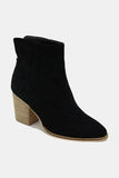 Beast Fashion Suede Point Toe Ankle Booties - Trendsi