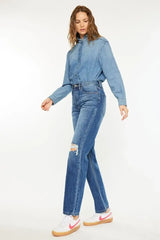 Kancan Ultra High Rise 90's Boyfriend Jeans - Trendsi - Flyclothing LLC