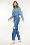 Kancan Ultra High Rise 90's Boyfriend Jeans - Trendsi - Flyclothing LLC