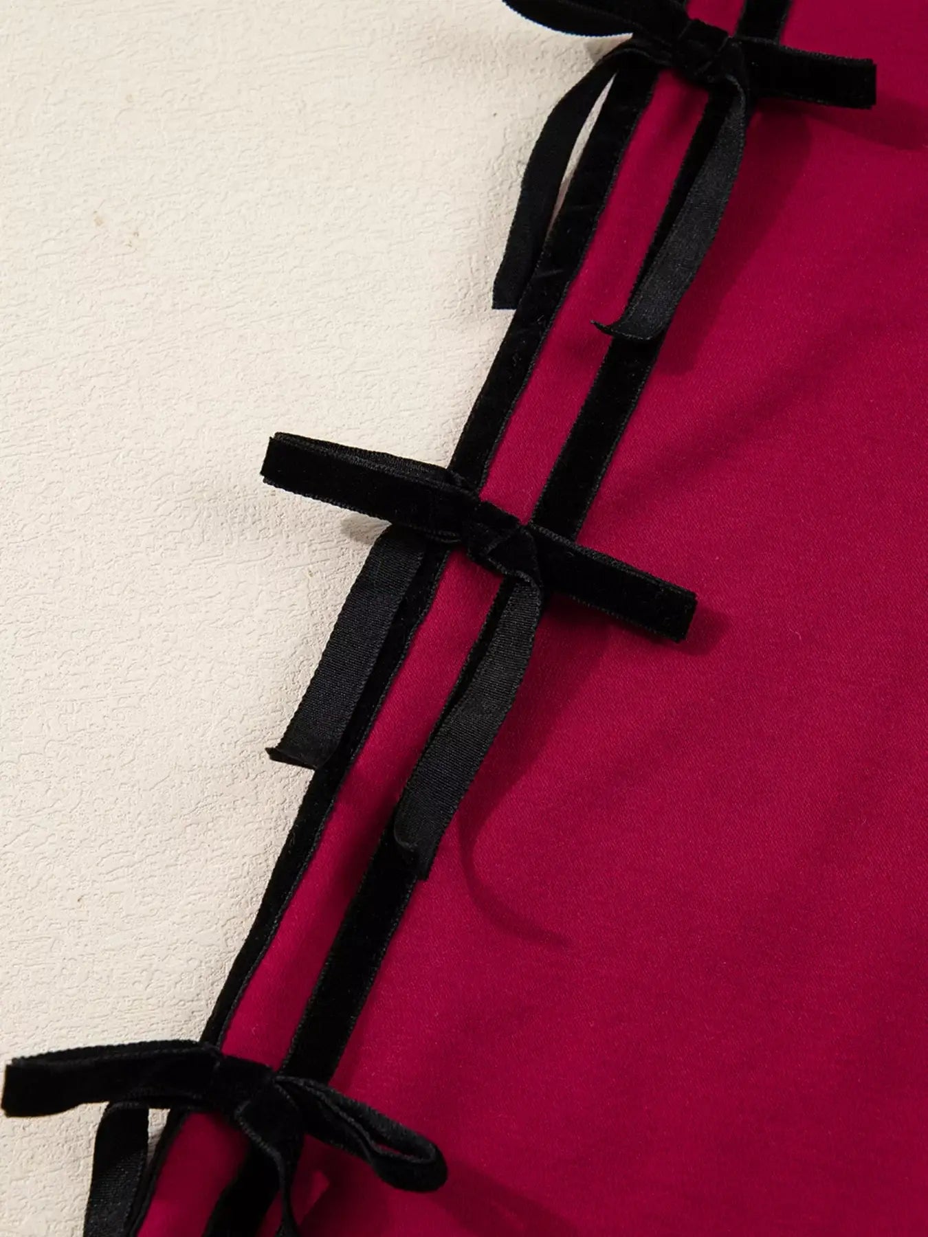 Contrast Striped Bow Detail Drop Shoulder Sweatshirt Dress with Pockets - Trendsi - Flyclothing LLC