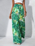 Printed High Waist Wide Leg Pants - Trendsi