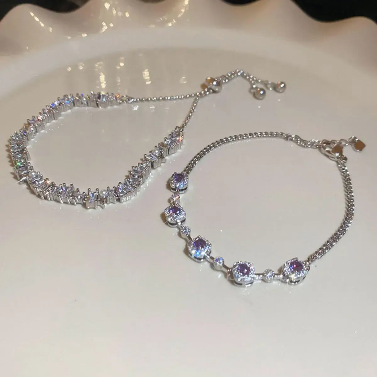 Copper Zircon Bracelet - Trendsi - Flyclothing LLC