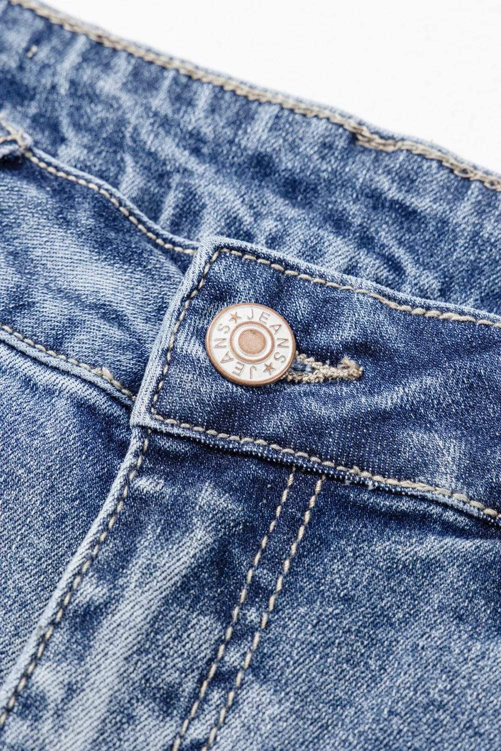 Distressed Raw Hem Bootcut Jeans - Trendsi - Flyclothing LLC