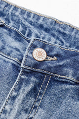 Distressed Raw Hem Bootcut Jeans - Trendsi - Flyclothing LLC