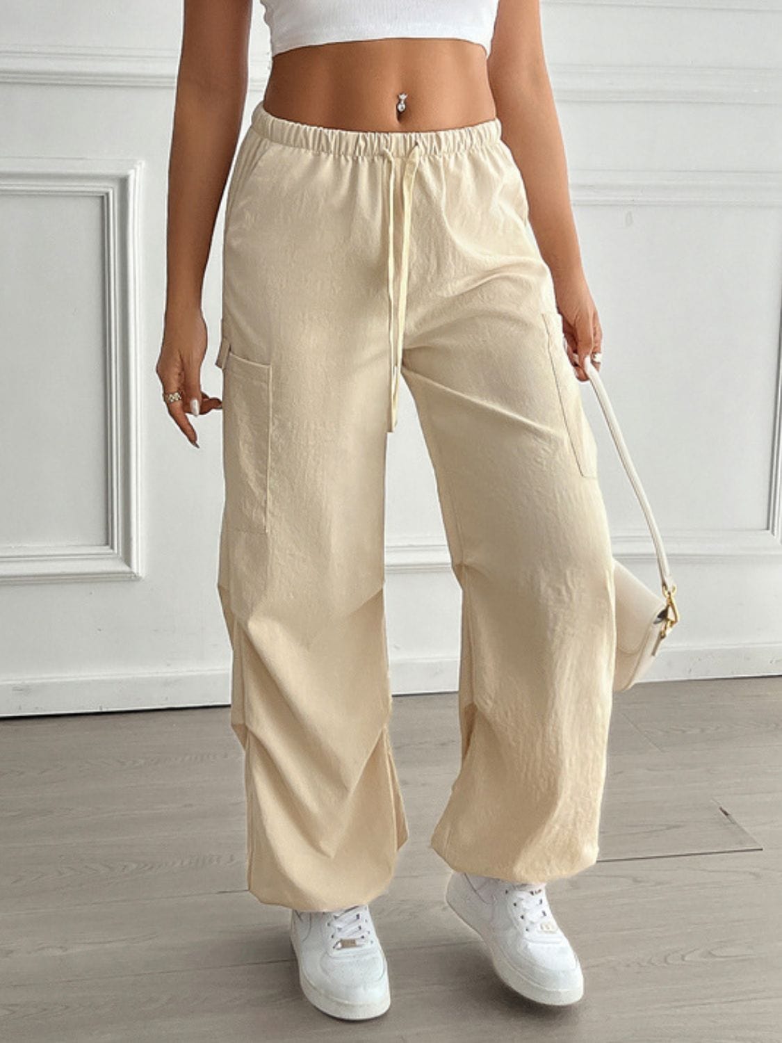 Devine Drawstring Joggers with Pockets - Trendsi
