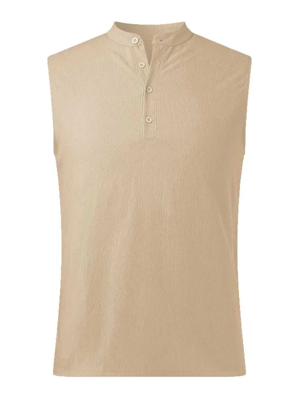 Men's Full Size Button Detail Tank Plus Size - Trendsi - Flyclothing LLC