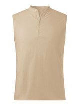 Men's Full Size Button Detail Tank Plus Size - Trendsi - Flyclothing LLC