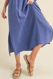 Aemi + Co Side Slit Round Neck Sleeveless Tank Dress - Trendsi