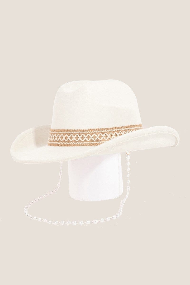 Fame Ornate Band Cowboy Hat - Trendsi