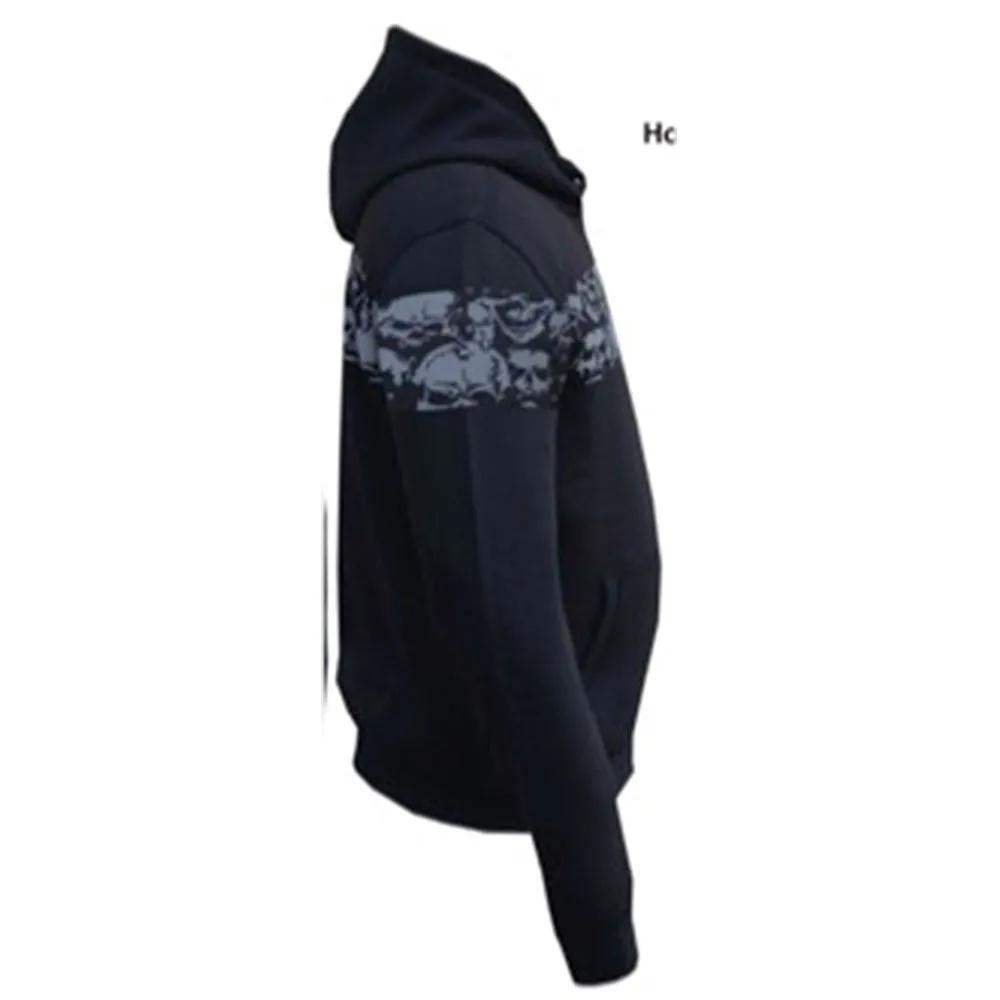 Ghost - Mens Reflective Skull Graphic Motorcycle Hoodie - Unik Just for Bikers - Flyclothing LLC