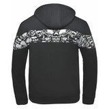 Ghost - Mens Reflective Skull Graphic Motorcycle Hoodie - Unik Just for Bikers - Flyclothing LLC