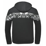 Ghost - Mens Reflective Skull Graphic Motorcycle Hoodie - Unik Just for Bikers - Flyclothing LLC