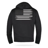 Patriot - Men’s Reflective American Flag Motorcycle Hoodie – Bold Patriotic Gear for Riders - Unik Just for Bikers - Flyclothing LLC