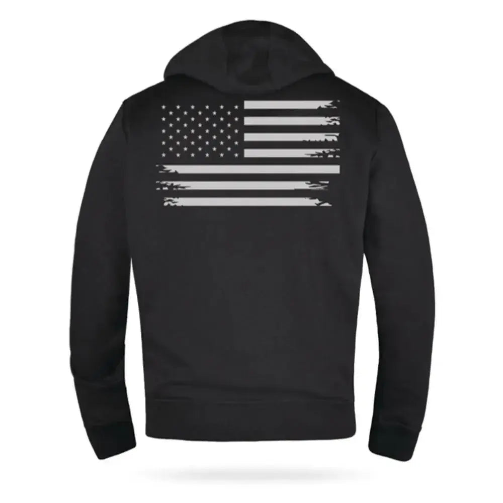 Patriot - Men’s Reflective American Flag Motorcycle Hoodie – Bold Patriotic Gear for Riders - Unik Just for Bikers - Flyclothing LLC