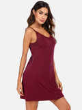 Scoop Neck Spaghetti Strap Lounge Dress - Trendsi - Flyclothing LLC