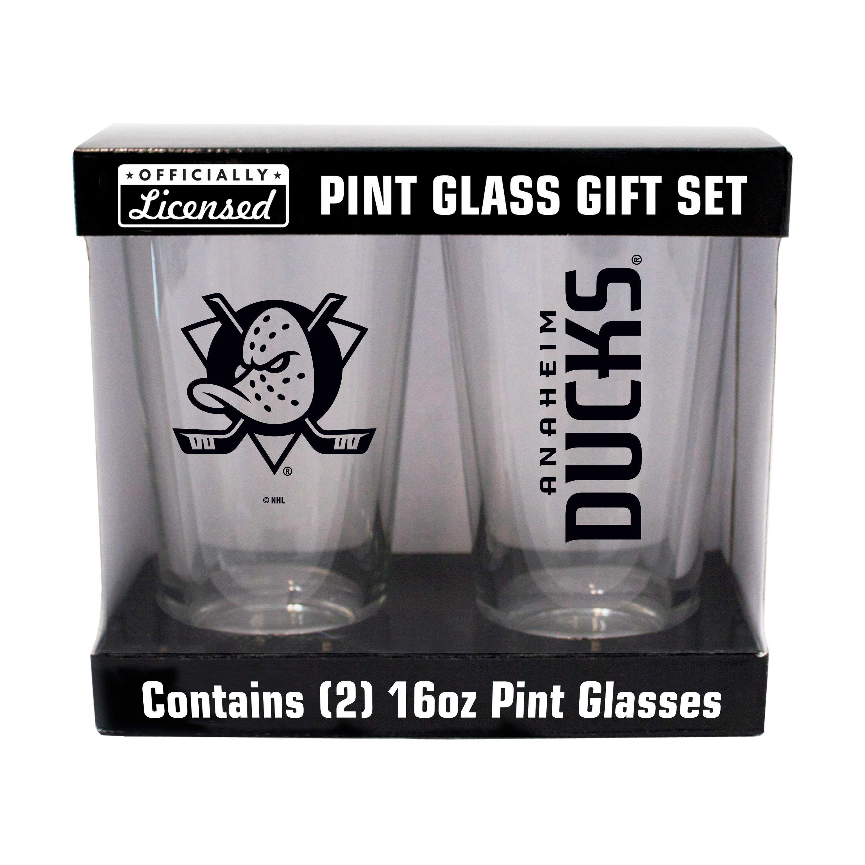 Anaheim Ducks 16oz Gameday Pint Glass 2 Pack - Logo Brands - Flyclothing LLC