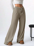 Tied Striped Wide Leg Pants - Trendsi - Flyclothing LLC