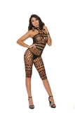 Elegant Memories Black Mid Length Bodystocking 8015