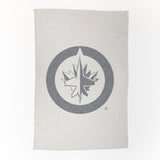 Winnipeg Jets Oversized Logo Sublimated Sweatshirt Blanket