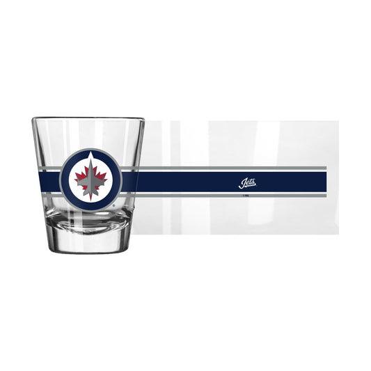 Winnipeg Jets 2oz Stripe Shot Glass