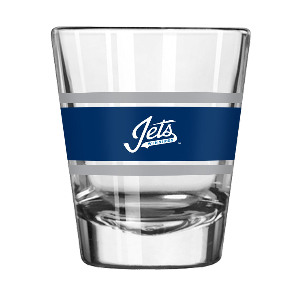 Winnipeg Jets 2oz Stripe Shot Glass