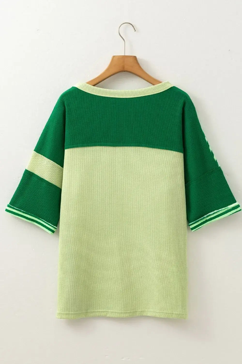 Striped Textured Half Sleeve T-Shirt - Trendsi - Flyclothing LLC
