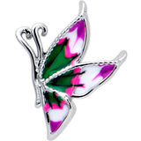 16G 1/4 Profile Butterfly Cartilage Tragus Earring - BodyCandy - Flyclothing LLC
