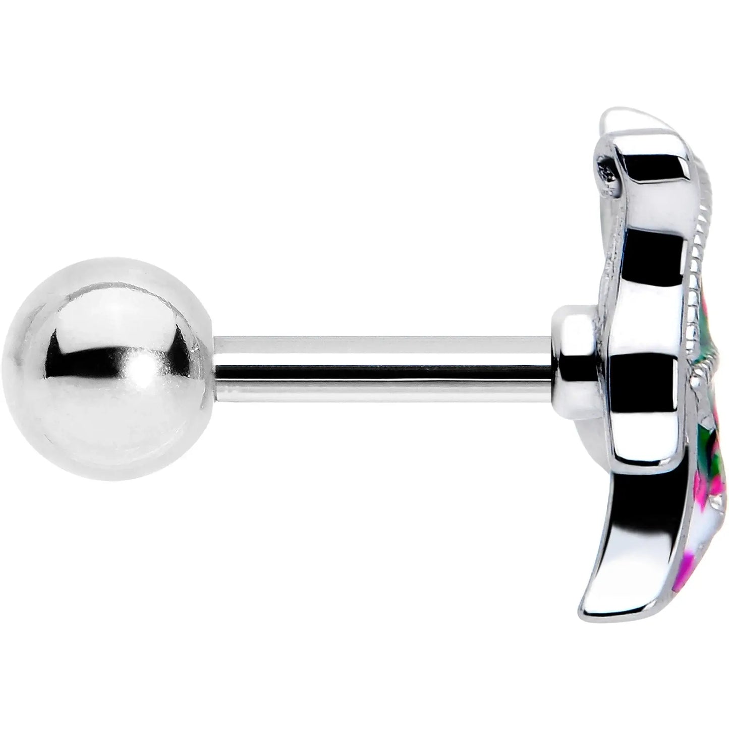 16G 1/4 Profile Butterfly Cartilage Tragus Earring - BodyCandy - Flyclothing LLC