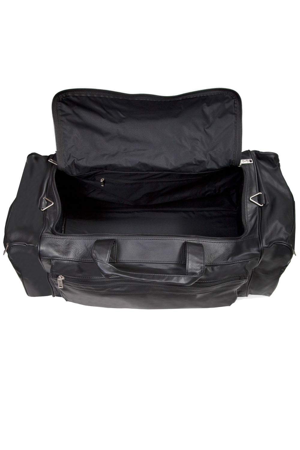 Scully Leather Black Large Duffel Bag
