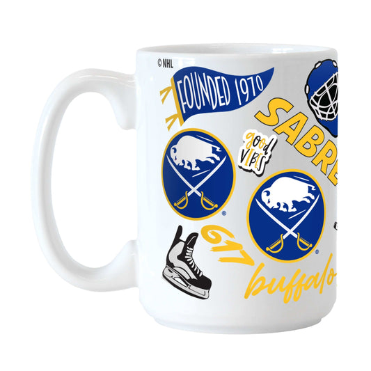 Buffalo Sabres 15oz Native Sublimated Mug - Logo Brands - Flyclothing LLC