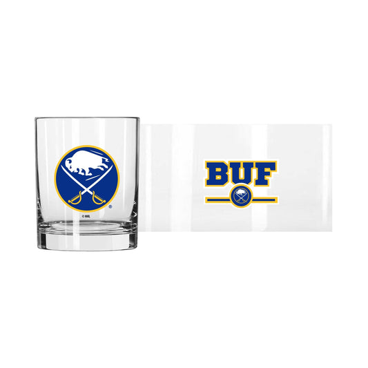 Buffalo Sabres 14oz Letterman Rocks Glass - Logo Brands - Flyclothing LLC