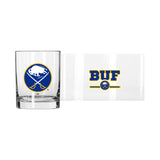 Buffalo Sabres 14oz Letterman Rocks Glass