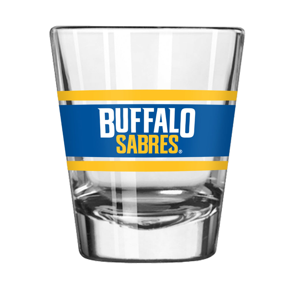 Buffalo Sabres 2oz Stripe Shot Glass