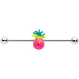14G Hot Tropical Pineapple Industrial Barbell 38mm - BodyCandy - Flyclothing LLC