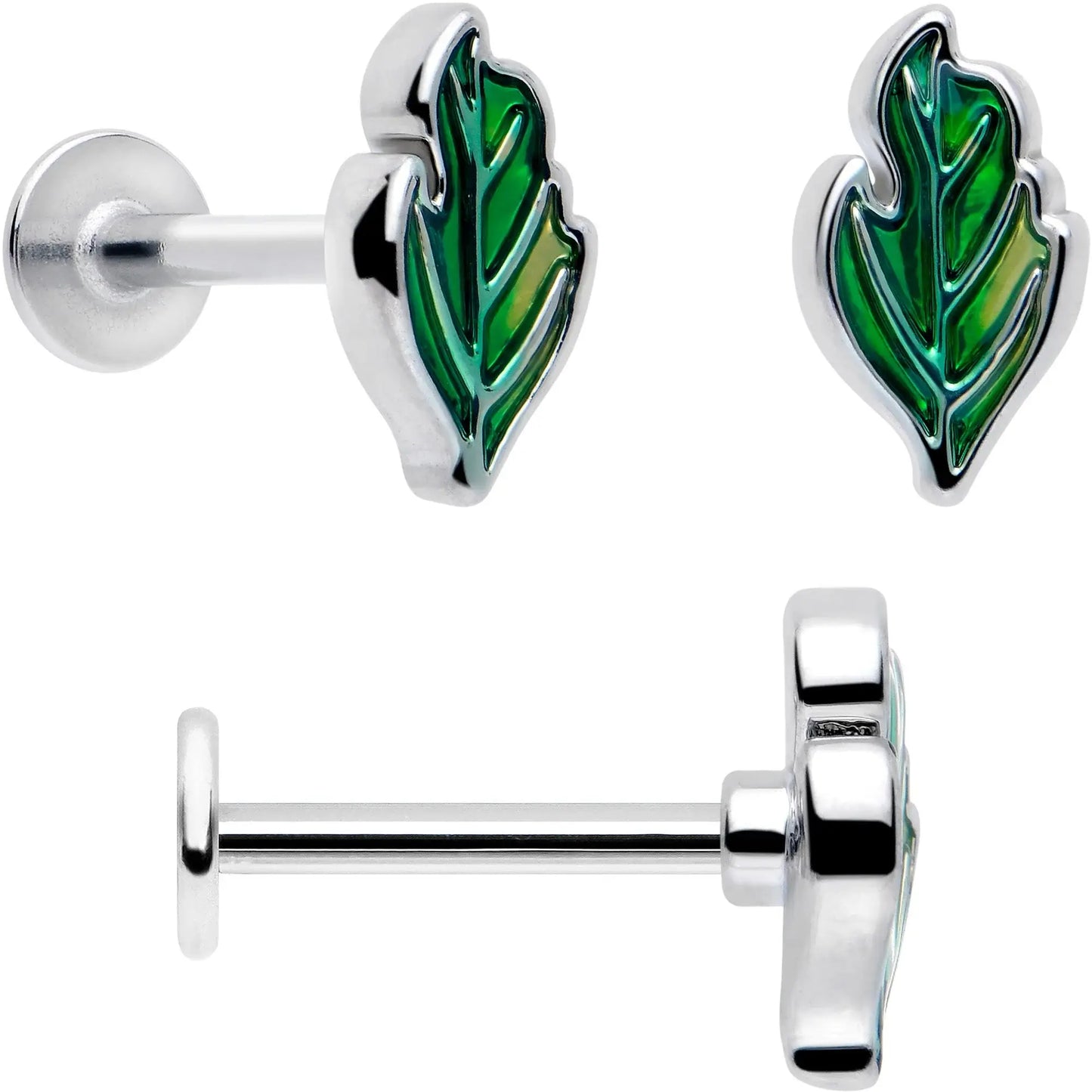 16G 5/16 Ladybug Hippie Flower Labret Monroe Tragus Set of 3 - BodyCandy - Flyclothing LLC