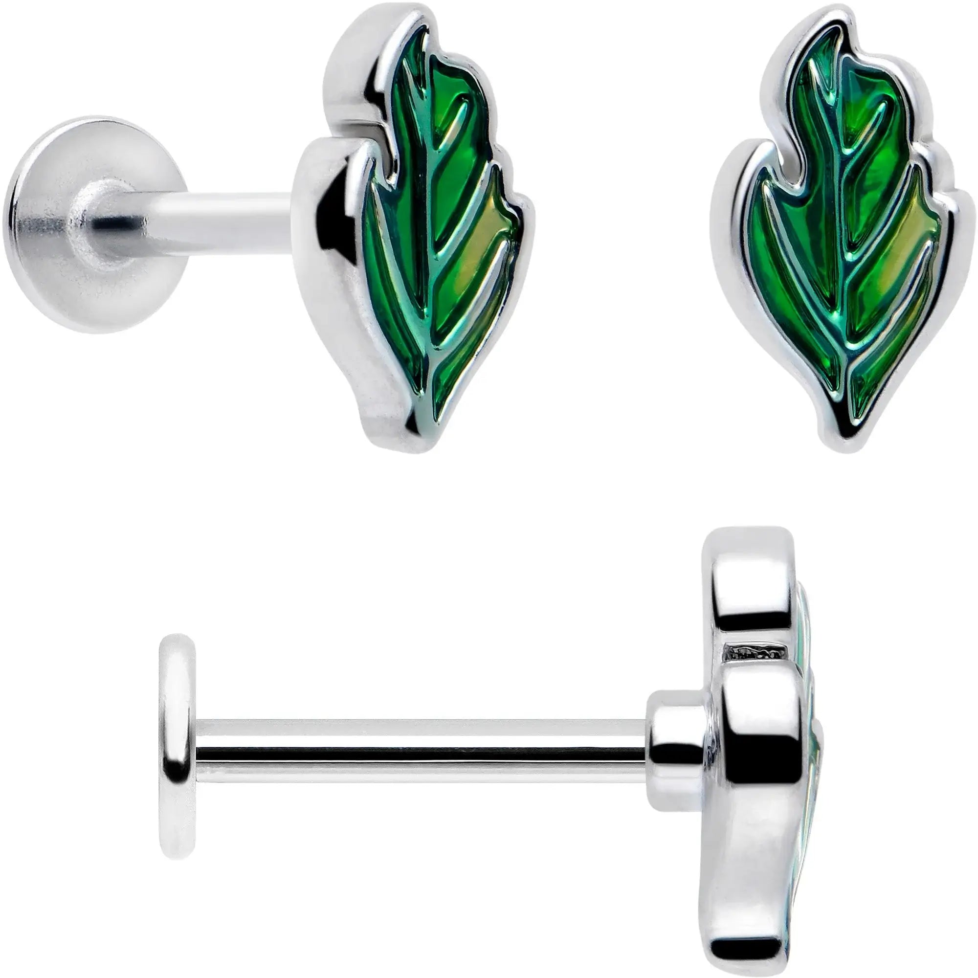 16G 5/16 Ladybug Hippie Flower Labret Monroe Tragus Set of 3 - BodyCandy - Flyclothing LLC