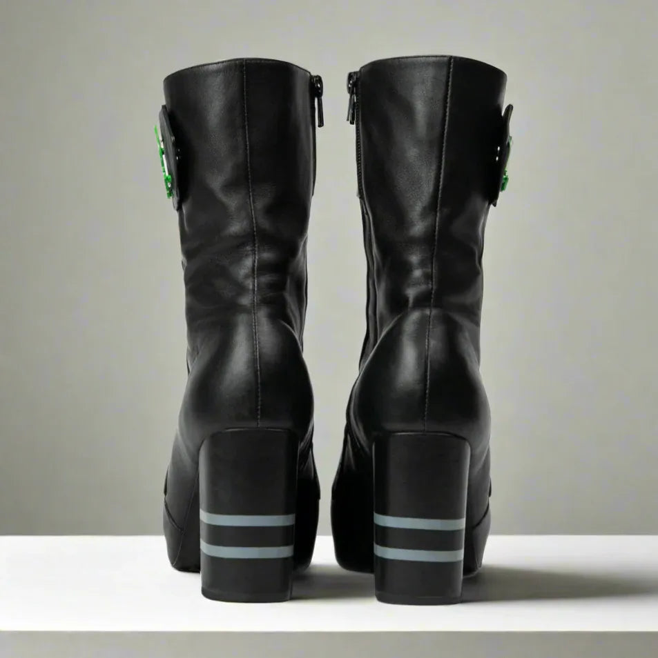 Michaela V Marta Boots Black - Michaela V - Flyclothing LLC