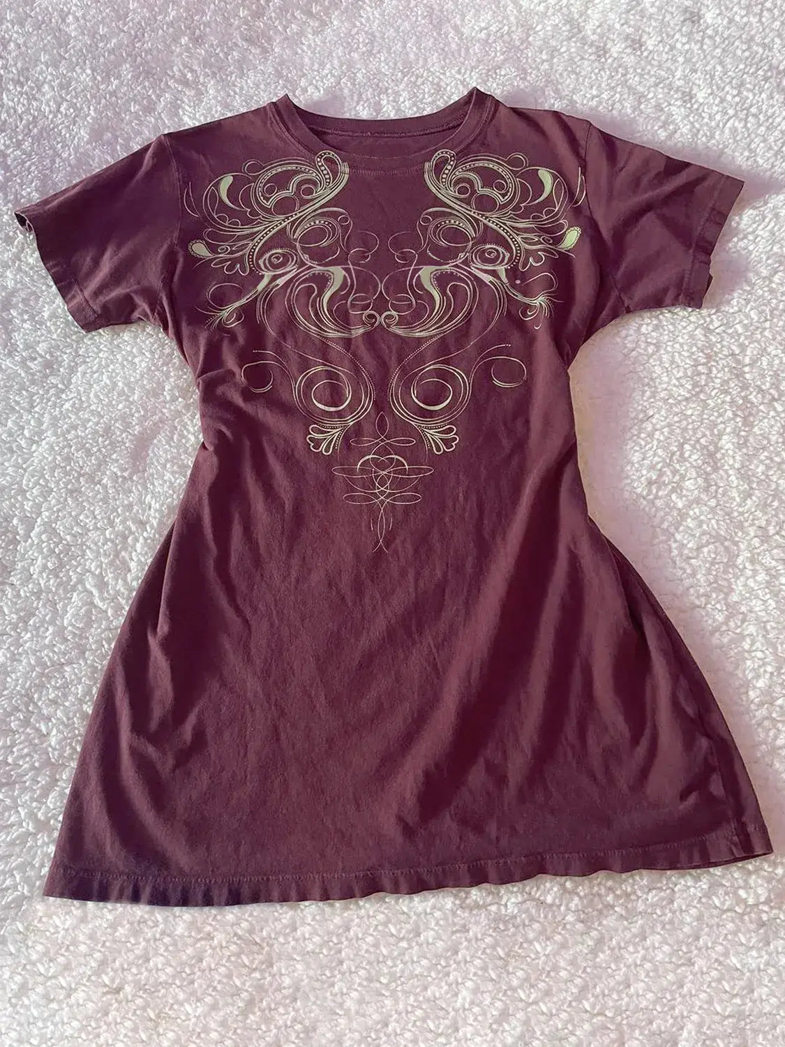 Graphic Round Neck Short Sleeve T-Shirt - Trendsi - Flyclothing LLC