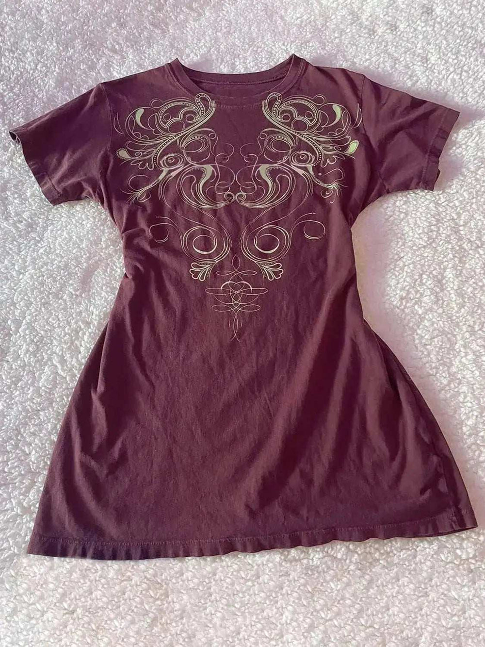 Graphic Round Neck Short Sleeve T-Shirt - Trendsi - Flyclothing LLC