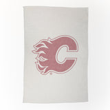 Calgary Flames Oversized Logo Sublimated Sweatshirt Blanket