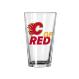 Calgary Flames 16oz Slogan Pint Glass