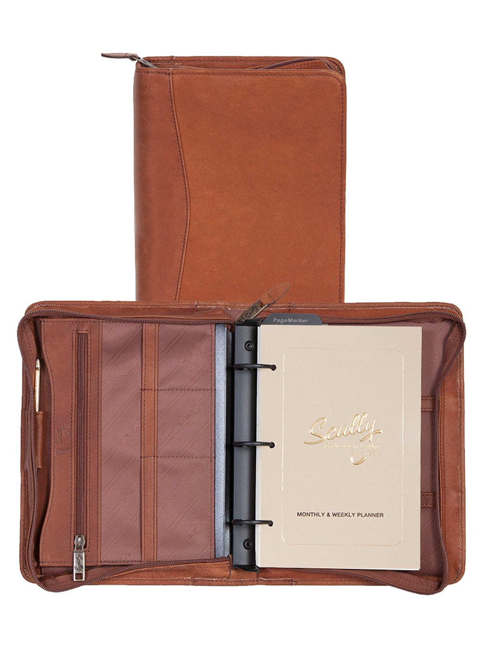Italia Canyon leather Brown Mini tablet organizer - Scully Leather - Flyclothing LLC
